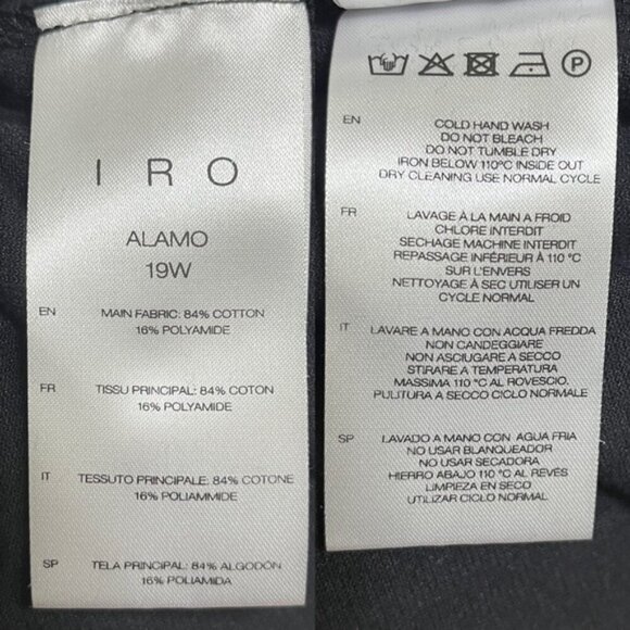 Iro Black Velvet Alamo Dress Women Size XS - Picture 9 of 9